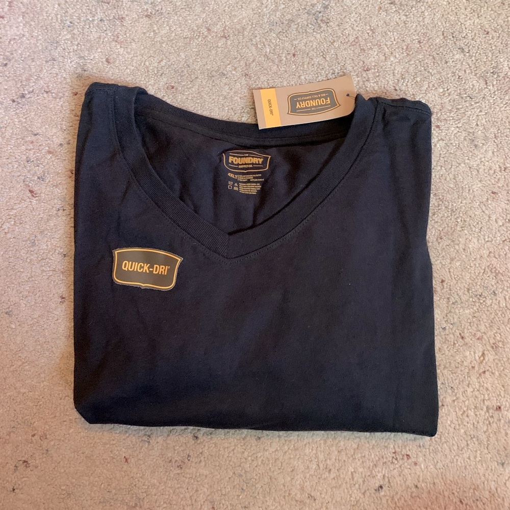 The Foundry Supply Co. Black Quick-Dri Tee Shirt